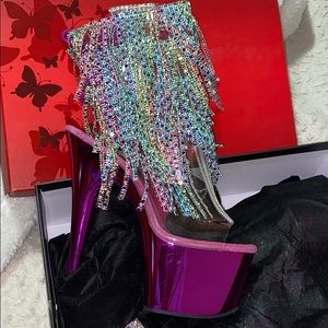 Brand New Multi Color Platform Heels